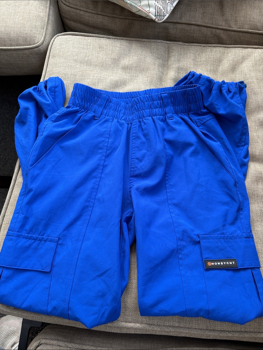 Kids Royal Blue Cargo Bottoms